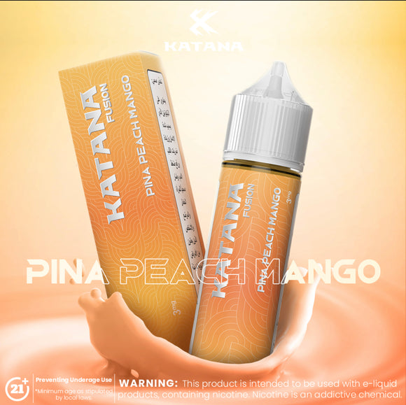 Katana Fusion - Pina Peach Mango E-liquid 60ml | Premium Vapes shop UAE