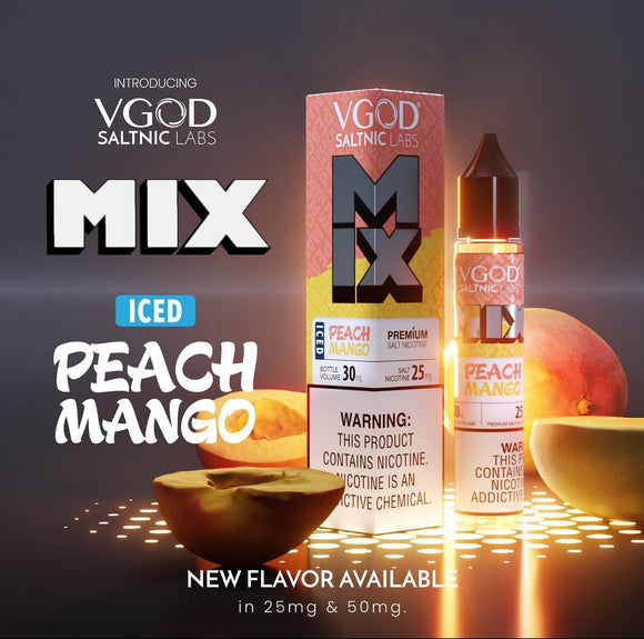 Iced Peach Mango Saltnic - VGOD | Premium Vapes shop UAE