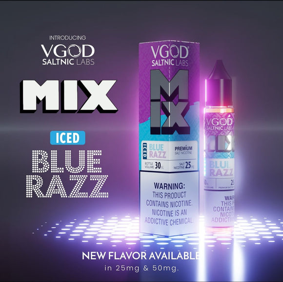 Iced Blue Razz Saltnic - VGOD | Premium Vapes shop UAE