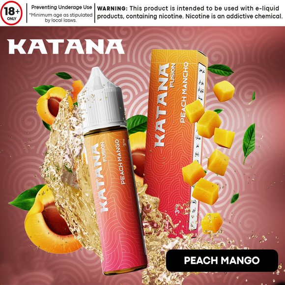 Katana Fusion - Peach Mango E-liquid 60ml | Premium Vapes shop UAE