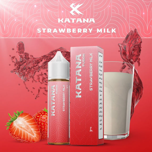 Katana Fusion - Strawberry Milk E-liquid 60ml | Premium Vapes shop UAE