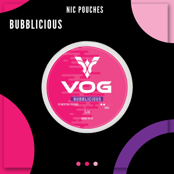 VOG Nicotine Pouches Bubblicious (20pcs/Can) | Premium Vapes shop UAE