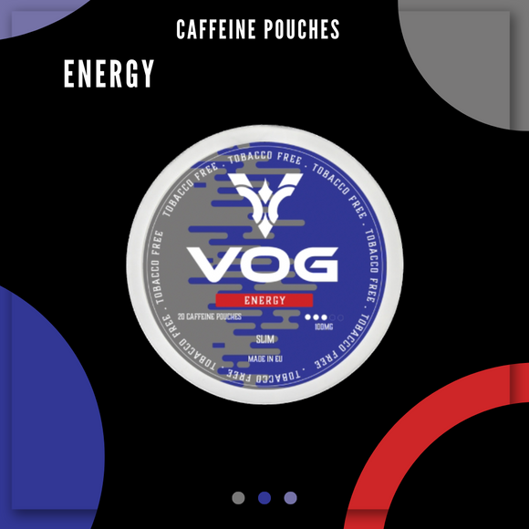 VOG Caffeine Pouches Energy (20pcs/Can) | Premium Vapes shop UAE