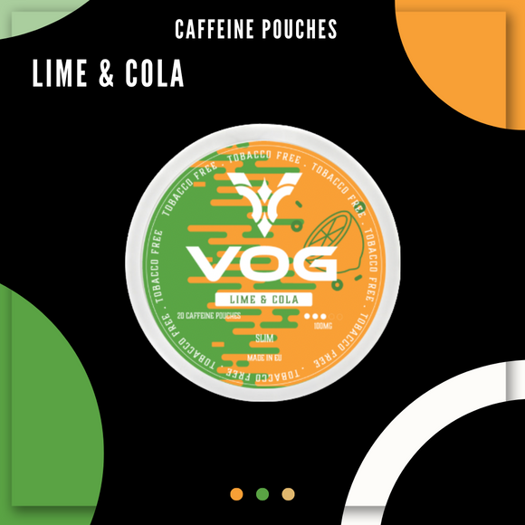 VOG Caffeine Pouches Lime & Cola (20pcs/Can) | Premium Vapes shop UAE