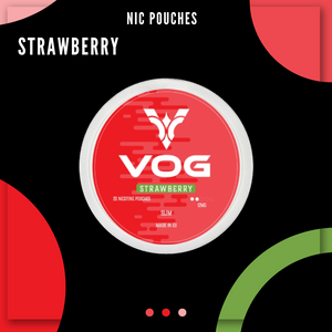 VOG Nicotine Pouches Strawberry (20pcs/Can) | Premium Vapes shop UAE