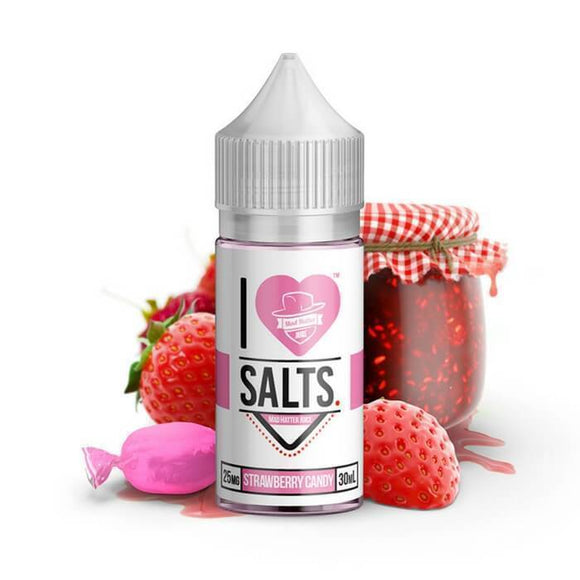 I LOVE SALTS BY MAD HATTER - STRAWBERRY CANDY | UAE Vapors R Us - The first vape store in UAE