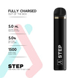 Step Disposable 1500 Puffs 5% Nicotine | Premium Vapes shop UAE