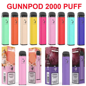 GUNNPOD Disposable Vape 2000 Puffs (5%) | Premium Vapes shop UAE