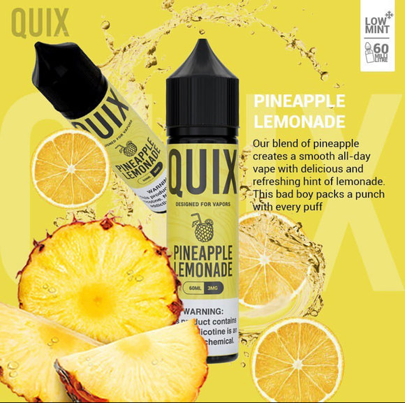 Quix - Pineapple Lemonade Eliquid 60ml | Premium Vapes shop UAE
