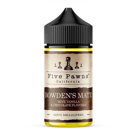 Bowdens Mate Eliquid 60ml - Five Pawns (Chocolate Mint With Vanilla) premium vapes shop uae