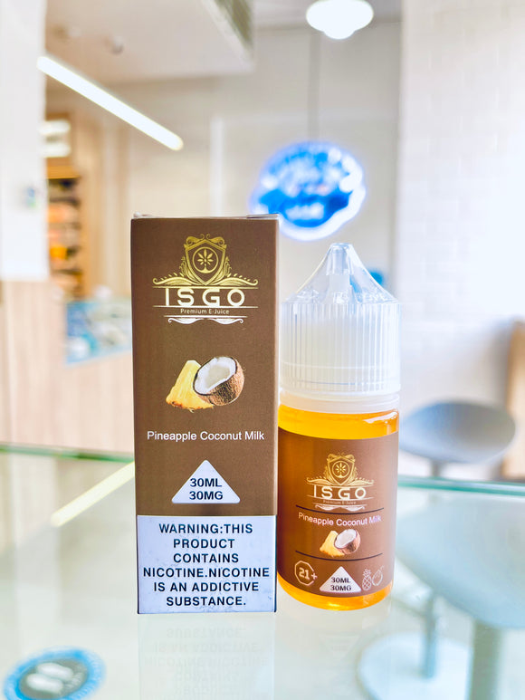 Pineapple Coconut Milk Salt Nic 30ml - ISGO | Premium Vapes shop UAE