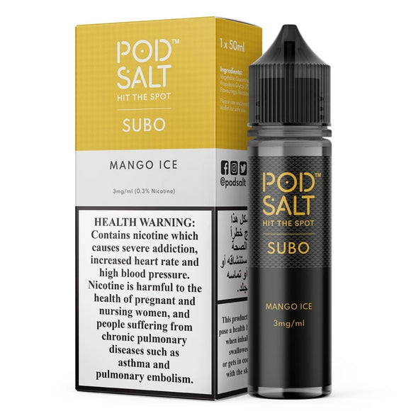 Mango Ice Eliquid - Pod Salt Subo | Premium Vapes shop UAE