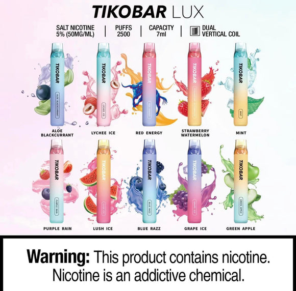 Tikobar Lux Disposable 2500 Puffs (5%) | Premium Vapes shop UAE