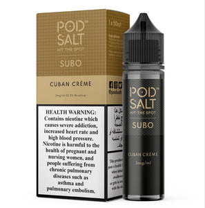 Cuban Creme Eliquid - Pod Salt Subo | Premium Vapes shop UAE