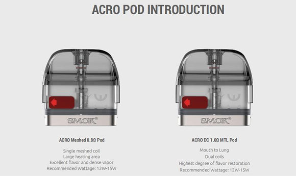 SMOK Acro Replacement Pods | Premium Vapes shop UAE