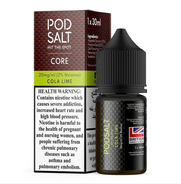 Pod Salt Core - Cola Lime 30ml | Premium Vapes shop UAE