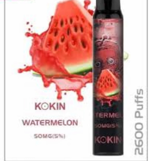 Kokin Disposable 2600 Puffs 5% Nicotine | Premium Vapes shop UAE