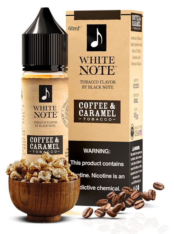 COFFEE & CARAMEL TOBACCO - WHITE NOTE | 60 ML E-LIQUID premium vapes shop uae