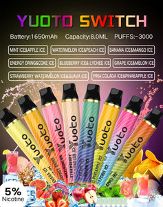 Yuoto Switch Disposable Pod 3000 Puffs (2 Flavors in 1) premium vapes shop uae