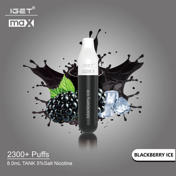 IGET MAX Disposable 2300 Puffs (5% Nicotine) | Premium Vapes shop UAE