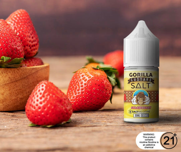 Strawberry Salt Nic - Gorilla Custard 30ml | Premium Vapes shop UAE