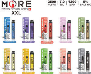 More XXL Disposable 2500 Puffs 5% Nicotine | Premium Vapes shop UAE