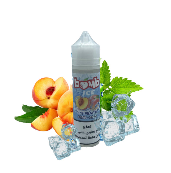 Bomb Ice Peach Eliquid | Premium Vapes shop UAE