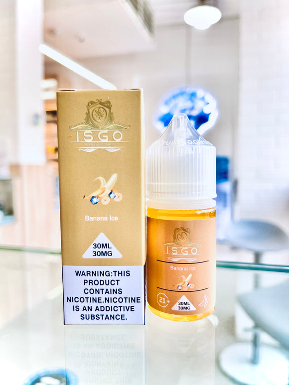 Banana Ice Salt Nic 30ml - ISGO | Premium Vapes shop UAE