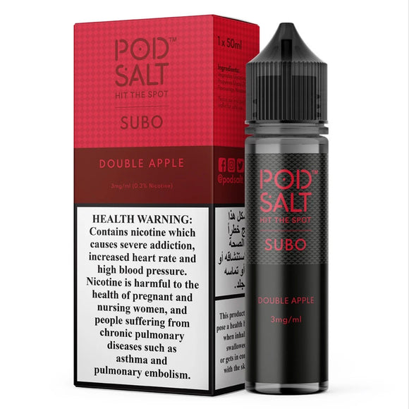 Double Apple Eliquid - Pod Salt Subo | Premium Vapes shop UAE