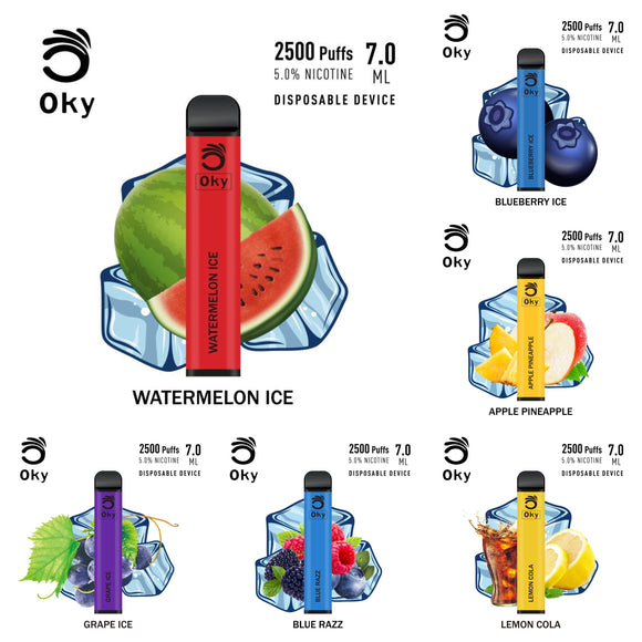 OKY Disposable Pod 2500 Puffs (5%) | Premium Vapes shop UAE