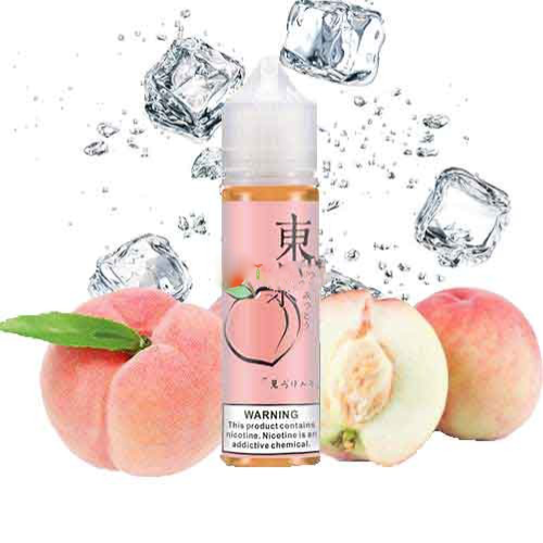 Tokyo Ice Peach Eliquid 60ml premium vapes shop uae