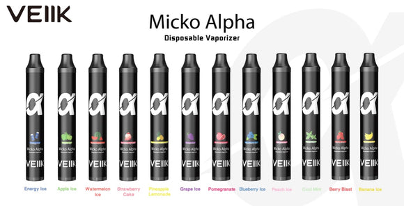 VEIIK Micko α (Alpha) Disposable Pod 600 Puffs premium vapes uae