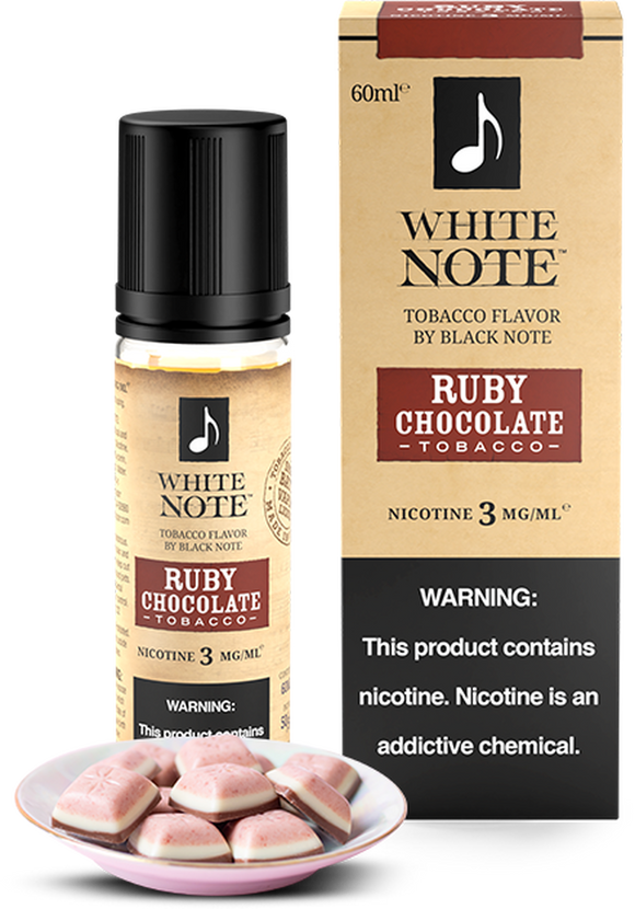 RUBY CHOCOLATE TOBACCO - WHITE NOTE | 60 ML E-LIQUID premium vapes shop uae