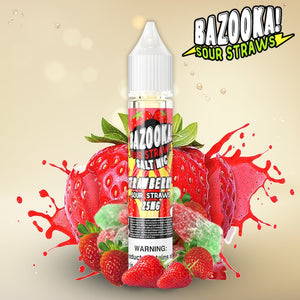 Strawberry Sour Straws - Bazooka SaltNic