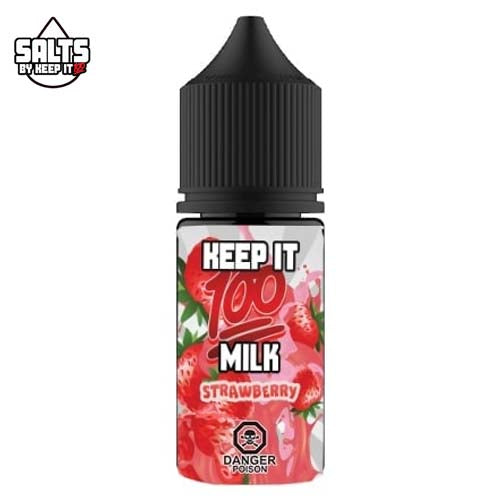 Keep It 100 - Strawberry Milk SALTNIC | Premium Vapes shop UAE