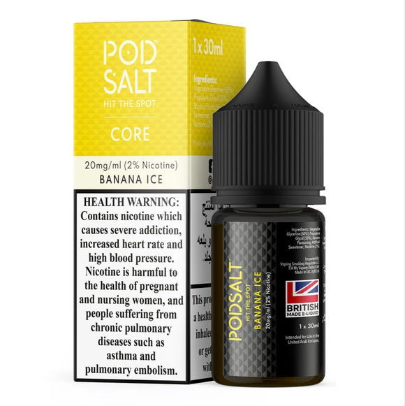 Pod Salt Core - Banana Ice 30ml | Premium Vapes shop UAE