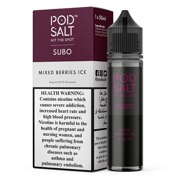 Mixed Berries Ice Eliquid - Pod Salt Subo