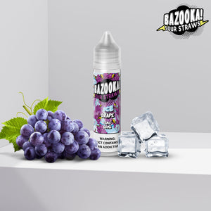 Bazooka Grape Ice Sour Straw - 60ml | Premium Vapes shop UAE