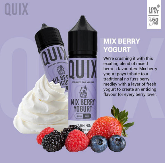Quix - Mix Berry Yogurt Eliquid 60ml