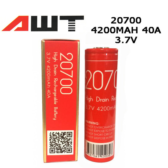 AWT Black Batteries 20700 mAh premium vapes uae
