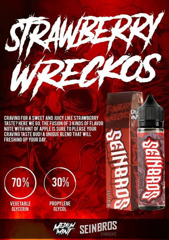 Strawberry Wreckos by Seinbros | Premium Vapes UAE