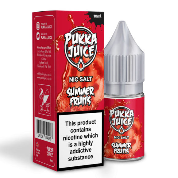 Summer Fruits Saltnic 30ml - Pukka Juice | Premium Vapes shop UAE