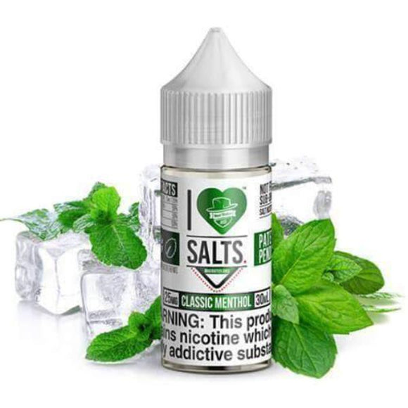 I LOVE SALTS BY MAD HATTER - CLASSIC MENTHOL | I Love Salts
